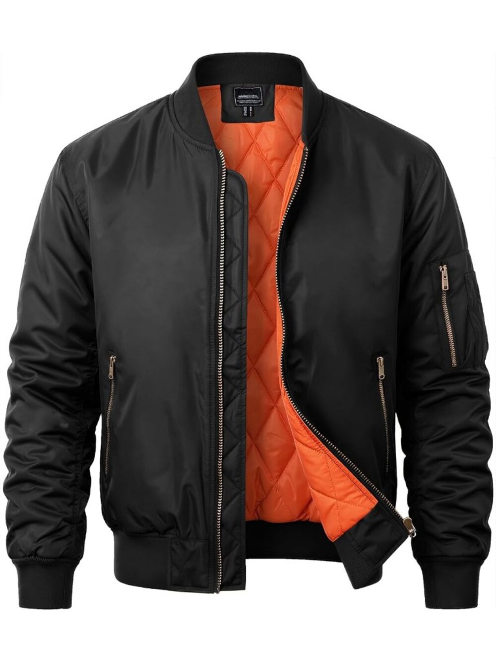 Stylish Men's Bomber Jacket - Fall Winter Military Coat, Casual Outerwear